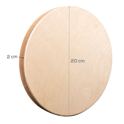 Wheat The Art Studio Round Wooden Panel 20cm Diameter 20mm Deep Canvas and Painting Surfaces