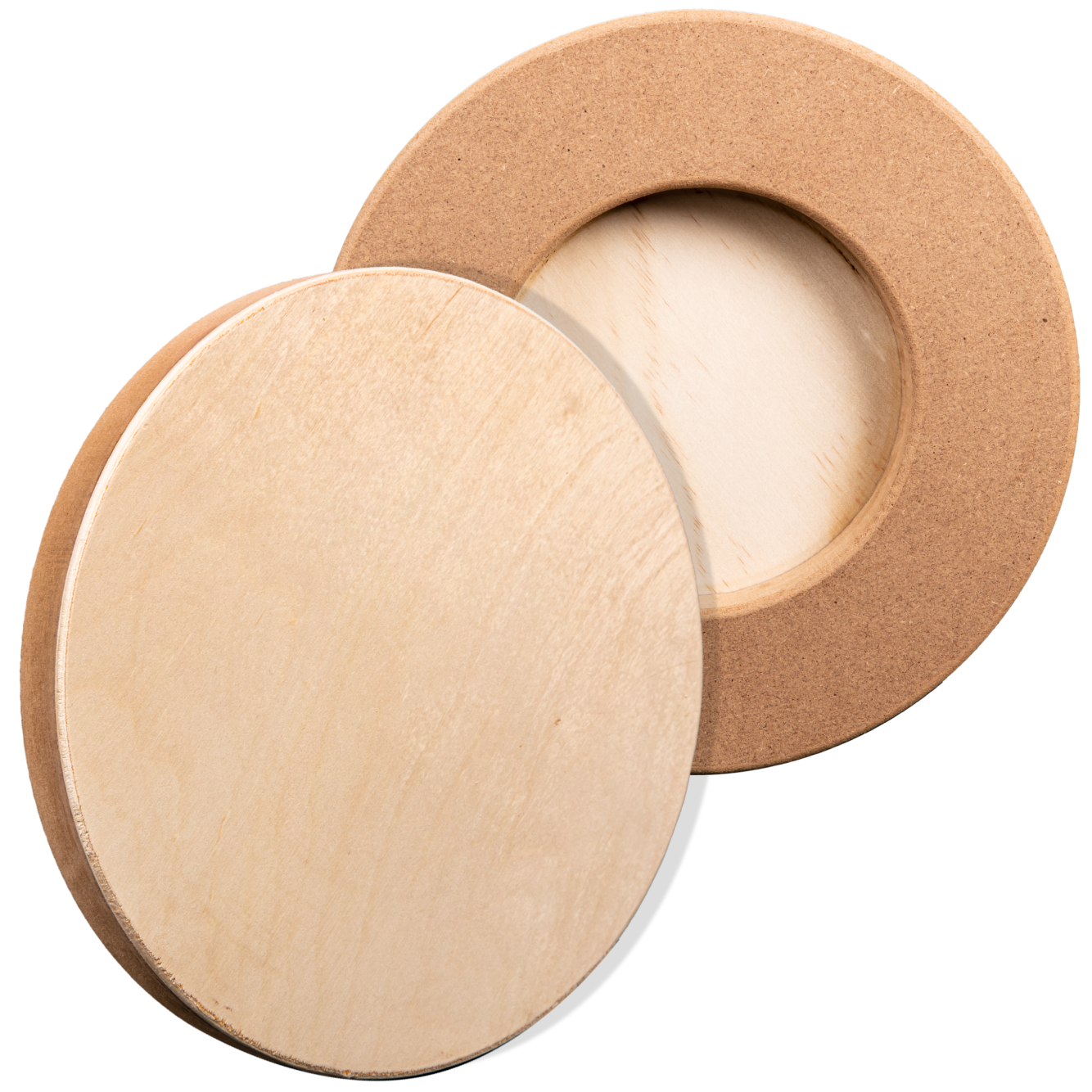 Tan The Art Studio Round Wooden Panel 20cm Diameter 20mm Deep Canvas and Painting Surfaces