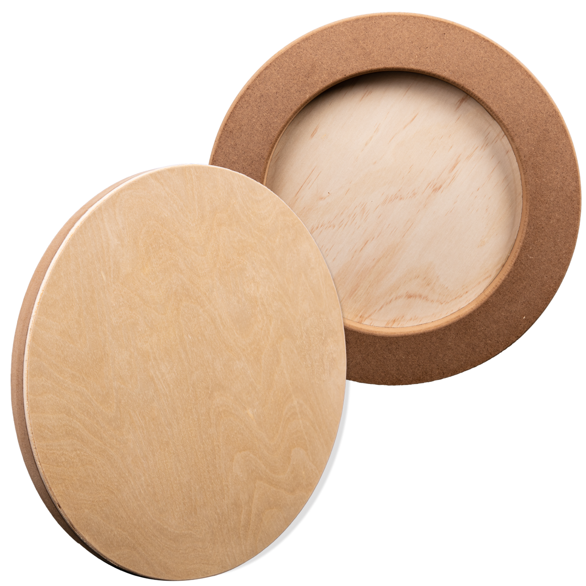 Tan The Art Studio Round Wooden Panel 30cm Diameter 20mm Deep Canvas and Painting Surfaces