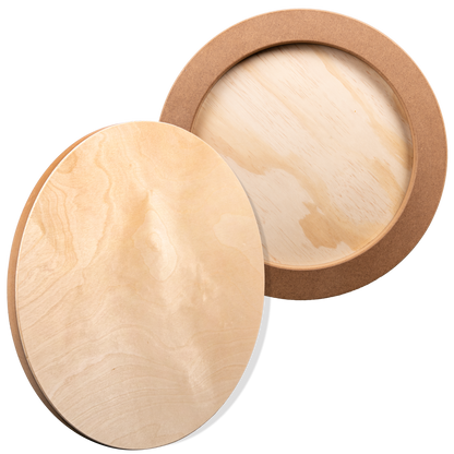 Wheat The Art Studio Round Wooden Panel 40cm Diameter 20mm Deep Canvas and Painting Surfaces