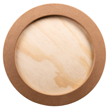 Tan The Art Studio Round Wooden Panel 40cm Diameter 20mm Deep Canvas and Painting Surfaces