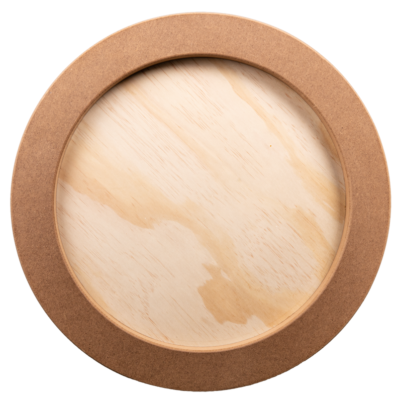 Tan The Art Studio Round Wooden Panel 40cm Diameter 20mm Deep Canvas and Painting Surfaces