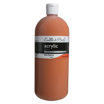 White Smoke Eraldo di Paolo Acrylic Paint, Raw Sienna, 1L Acrylic Paints