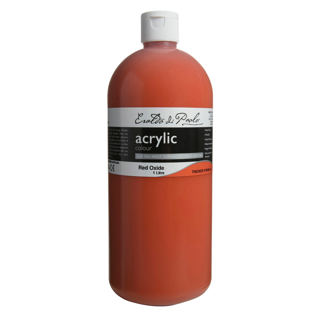White Smoke Eraldo di Paolo Acrylic Paint, Red Oxide, 1L Acrylic Paints