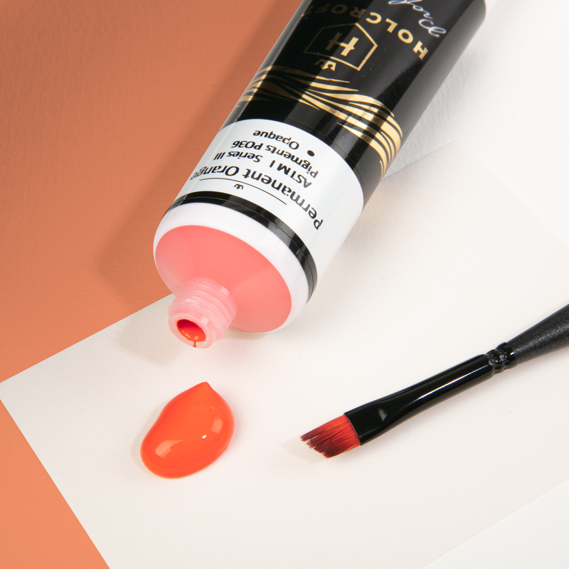 Misty Rose Holcroft Professional Acrylic Flow Paint 75ml Permanent Orange Series 3 Acrylic Paints