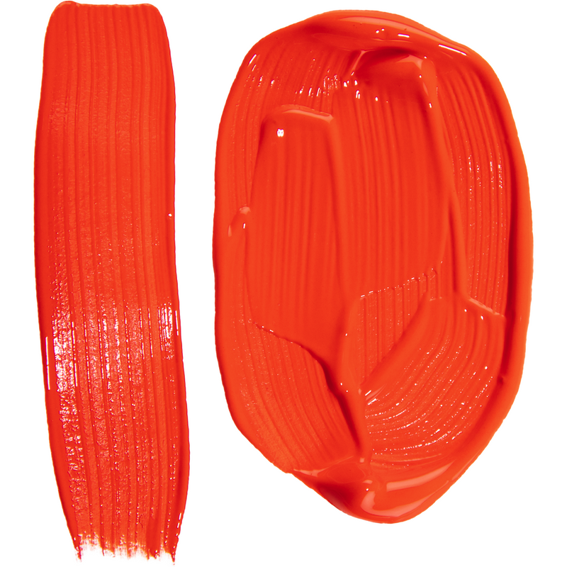 Orange Red Holcroft Professional Acrylic Flow Paint 75ml Permanent Orange Series 3 Acrylic Paints