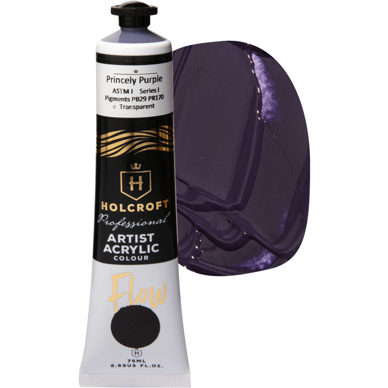 Dark Slate Gray Holcroft Professional Acrylic Flow Paint 75ml Princely Purple Series 1 Acrylic Paints