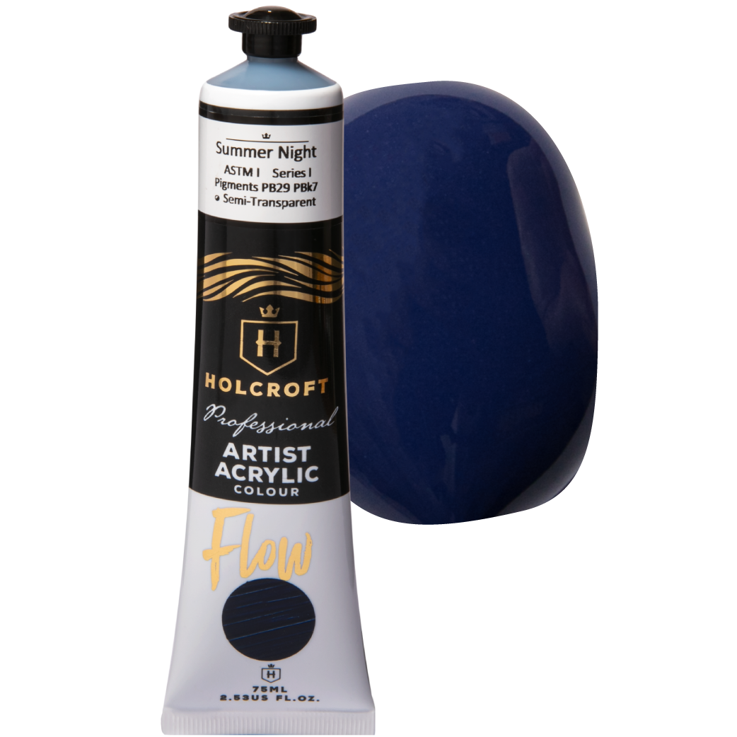 Gray Holcroft Professional Acrylic Flow Paint 75ml Summer Night Series 1 Acrylic Paints