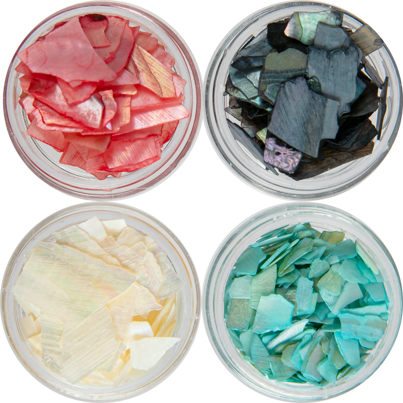 Gray Urban Crafter Flakes 4pk 5.7g Resin Craft