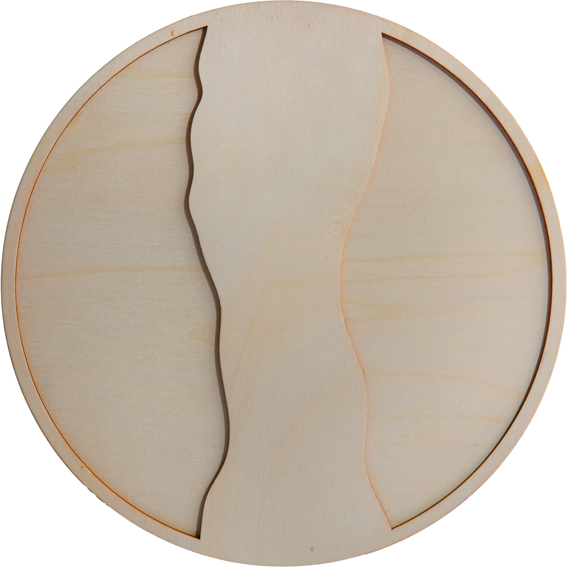 Dark Gray Urban Crafter Round Plywood Panel for Resin Art 25 x 25x 0.6cm Woodcraft