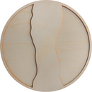 Dark Gray Urban Crafter Round Plywood Panel for Resin Art 25 x 25x 0.6cm Woodcraft