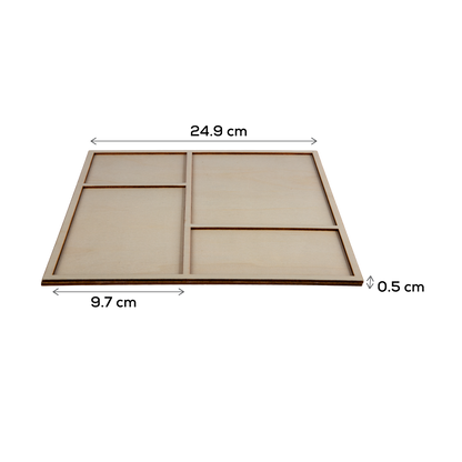Tan Urban Crafter Square Plywood Panel for Resin Art 25 x 25 x 0.6cm Panels