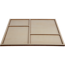 Tan Urban Crafter Square Plywood Panel for Resin Art 25 x 25 x 0.6cm Panels