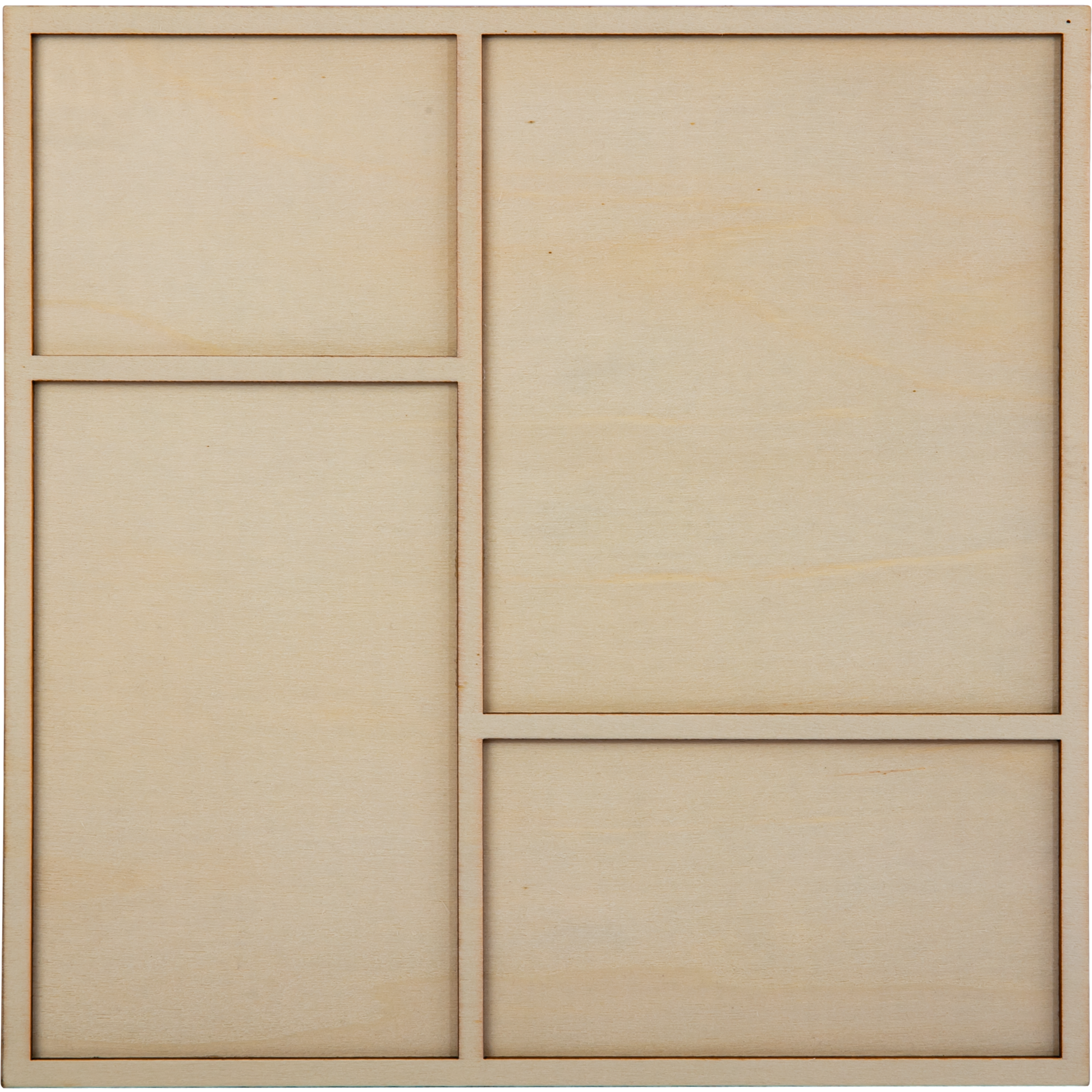 Tan Urban Crafter Square Plywood Panel for Resin Art 25 x 25 x 0.6cm Panels