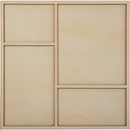 Tan Urban Crafter Square Plywood Panel for Resin Art 25 x 25 x 0.6cm Panels