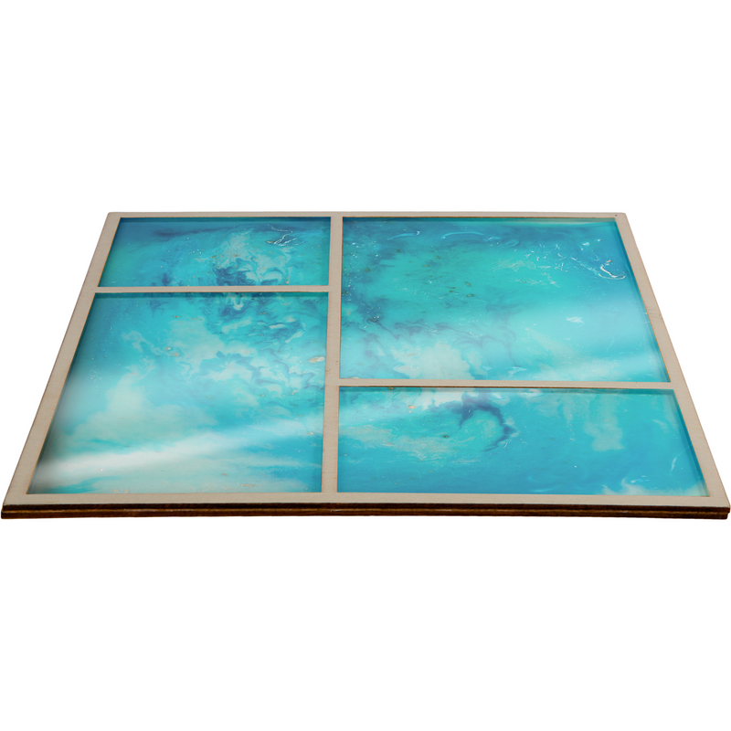 Cadet Blue Urban Crafter Square Plywood Panel for Resin Art 25 x 25 x 0.6cm Woodcraft