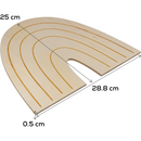 Gray Urban Crafter Plywood Rainbow Panel 25 x 29 x 0.6cm Panels