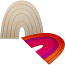 Firebrick Urban Crafter Plywood Rainbow Panel 25 x 29 x 0.6cm Panels