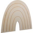 Gray Urban Crafter Plywood Rainbow Panel 25 x 29 x 0.6cm Panels