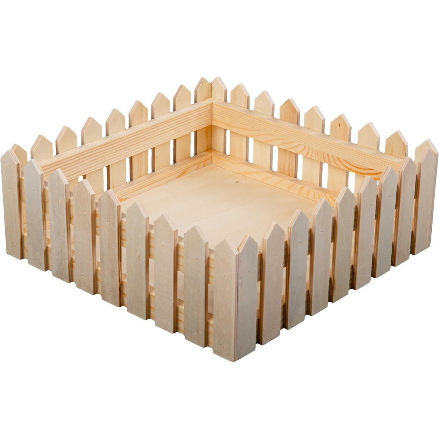 Tan Urban Crafter Plywood Fence Storage Box 22.7 x 22.7 x 8.5cm Boxes