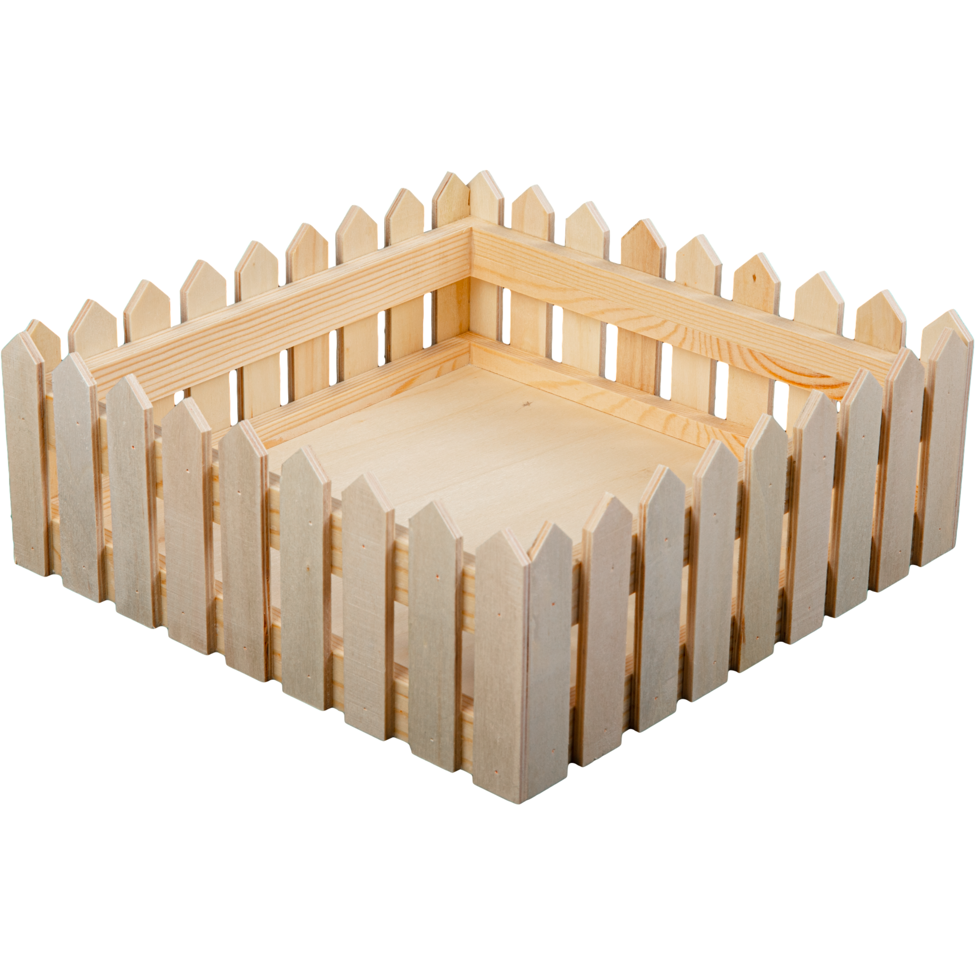 Tan Urban Crafter Plywood Fence Storage Box 22.7 x 22.7 x 8.5cm Boxes