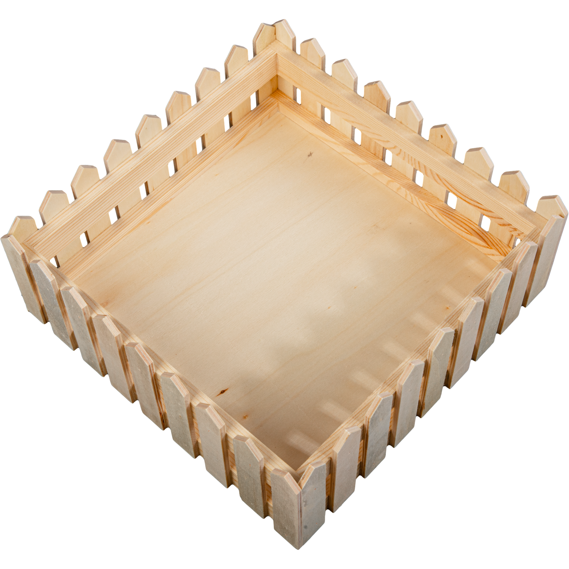 Tan Urban Crafter Plywood Fence Storage Box 22.7 x 22.7 x 8.5cm Boxes