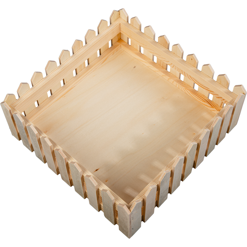 Tan Urban Crafter Plywood Fence Storage Box 22.7 x 22.7 x 8.5cm Woodcraft