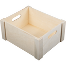 Gray Urban Crafter Plywood Full Panel Storage Crate 22 x 18 x 10cm Boxes