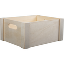 Dark Gray Urban Crafter Plywood Full Panel Storage Crate 22 x 18 x 10cm Boxes