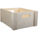 Dark Gray Urban Crafter Plywood Full Panel Storage Crate 22 x 18 x 10cm Boxes