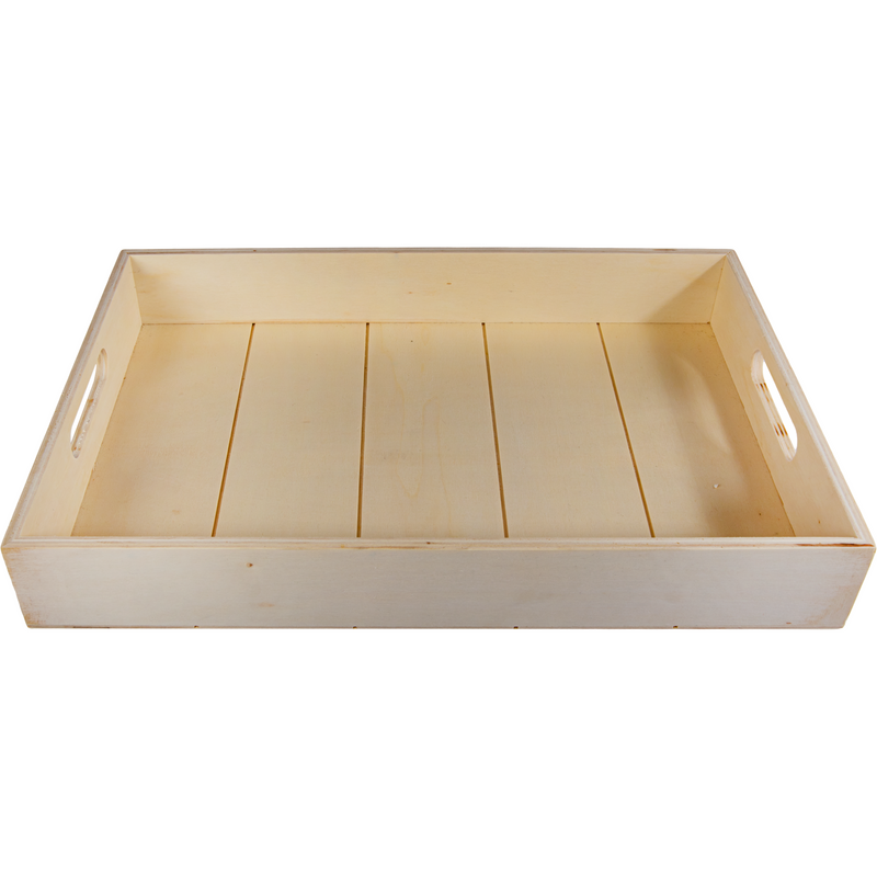 Tan Urban Crafter Plywood Tray with Panel Look Base 36 x 24 x 5cm Woodcraft