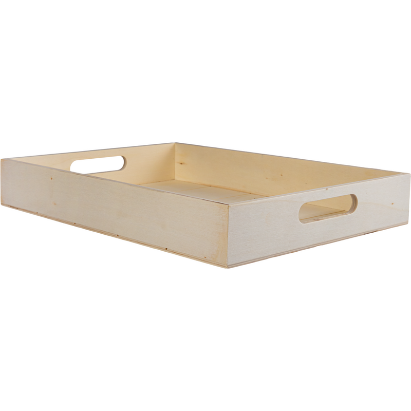 Tan Urban Crafter Plywood Tray with Panel Look Base 36 x 24 x 5cm Woodcraft