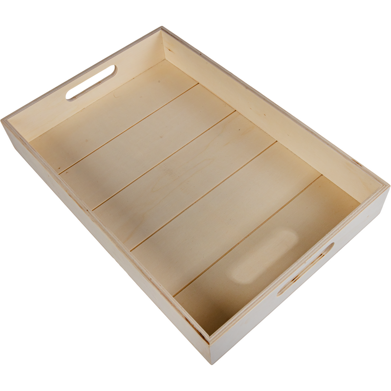 Rosy Brown Urban Crafter Plywood Tray with Panel Look Base 36 x 24 x 5cm Woodcraft