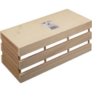 Rosy Brown Urban Crafter Plywood Storage Crate with Three Compartments 25.7 x 9.7 x 10.8cm Boxes