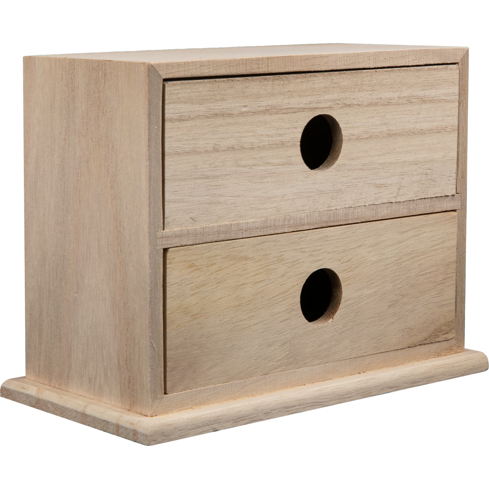 Rosy Brown Urban Crafter Paulowina Two Drawer Storage Box 15 x 9.5 x 10cm Boxes
