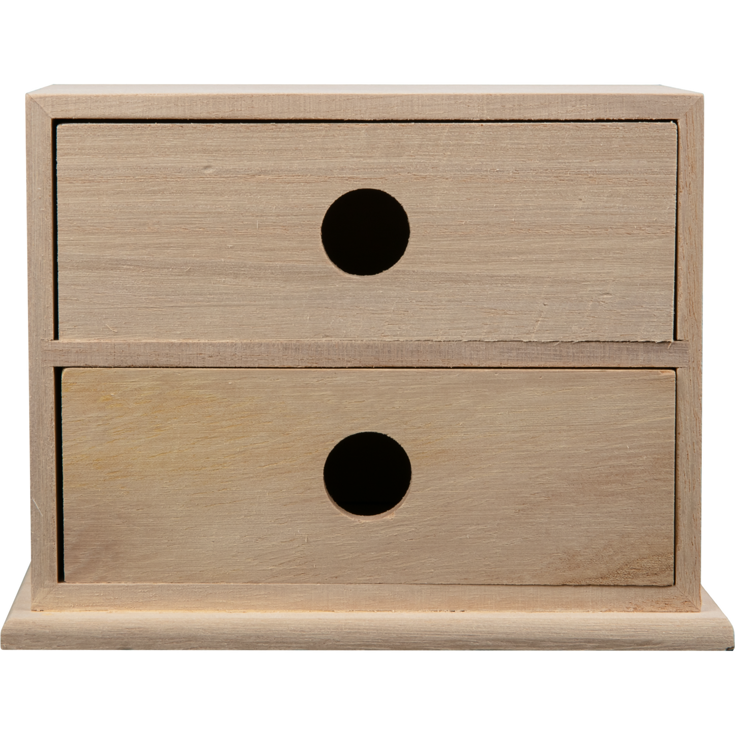 Rosy Brown Urban Crafter Paulowina Two Drawer Storage Box 15 x 9.5 x 10cm Boxes