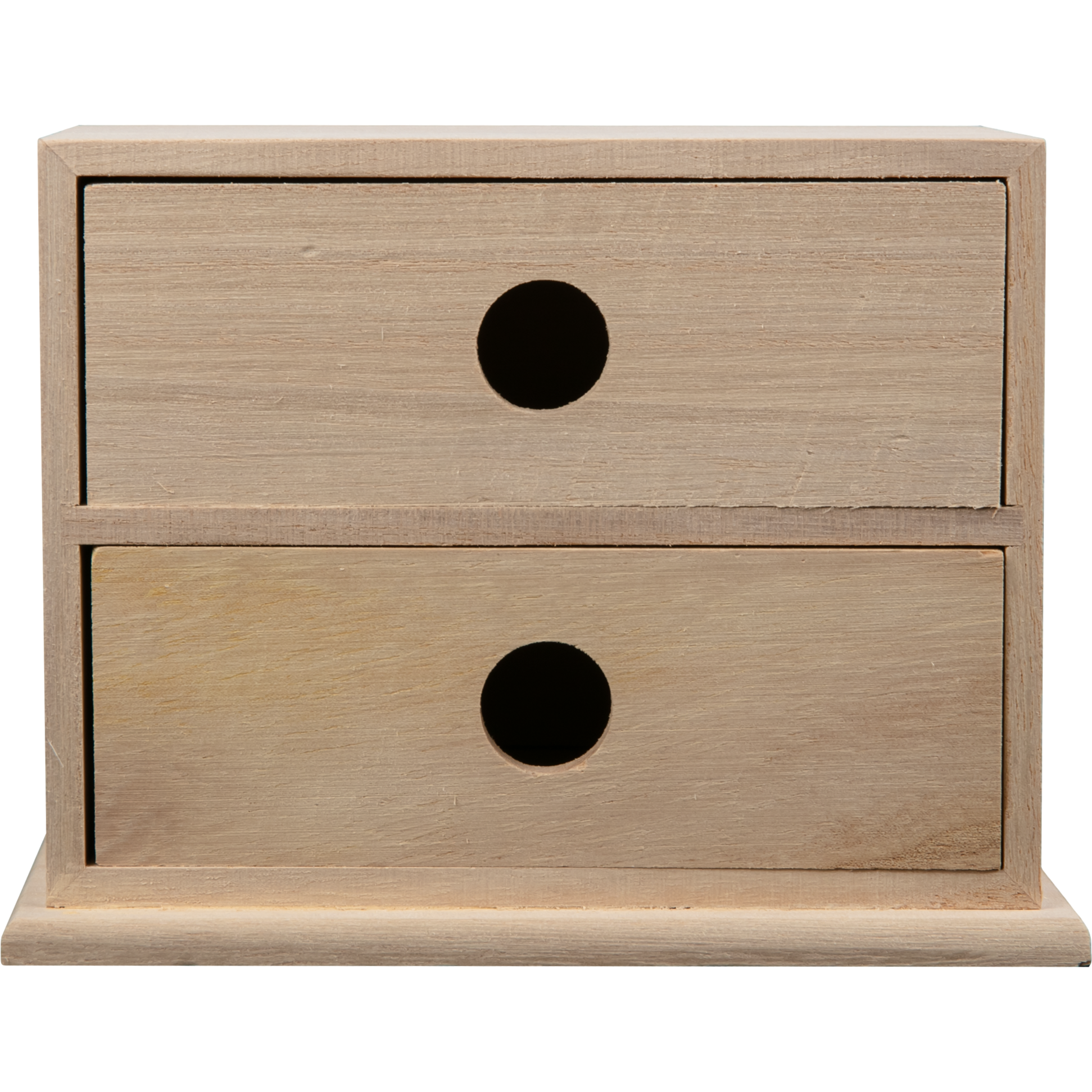 Rosy Brown Urban Crafter Paulowina Two Drawer Storage Box 15 x 9.5 x 10cm Boxes