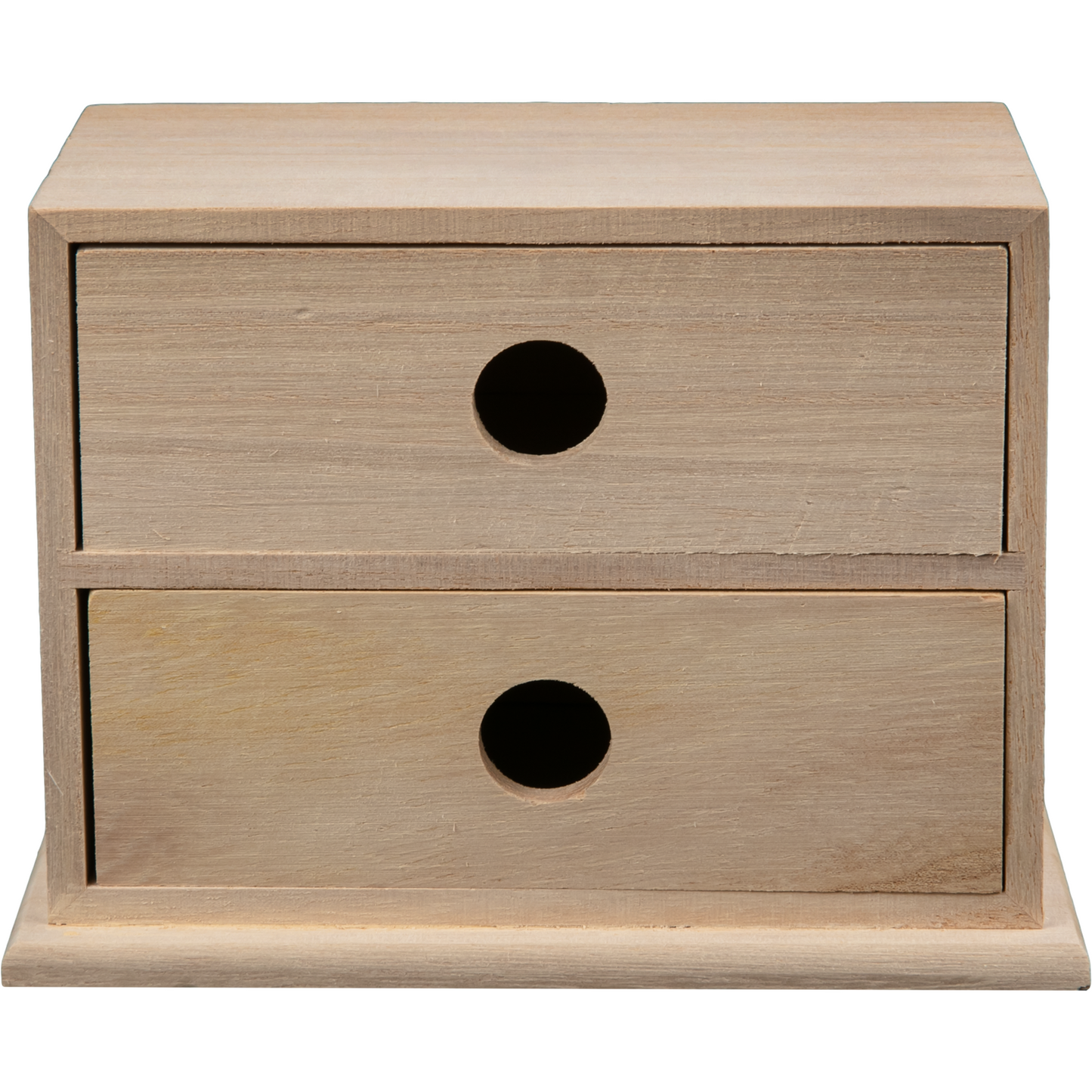 Rosy Brown Urban Crafter Paulowina Two Drawer Storage Box 15 x 9.5 x 10cm Boxes