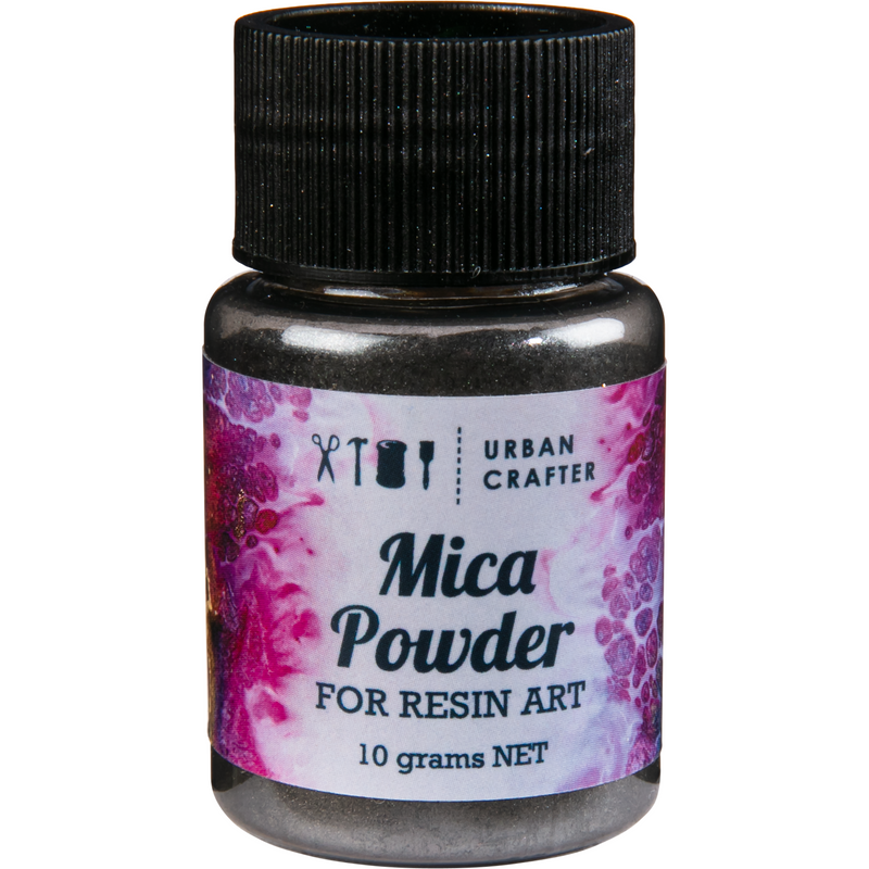 Gray Urban Crafter Resin Mica Powder-Grey Luster 10g Resin Craft