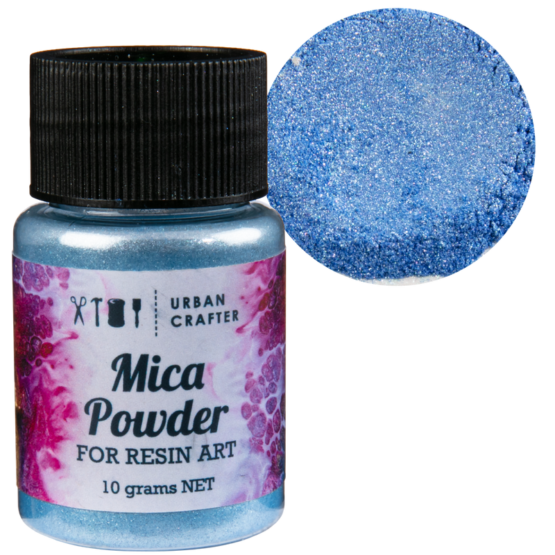 Steel Blue Urban Crafter Resin Mica Powder-Blue Lagoon 10g Resin Dyes Pigments and Colours