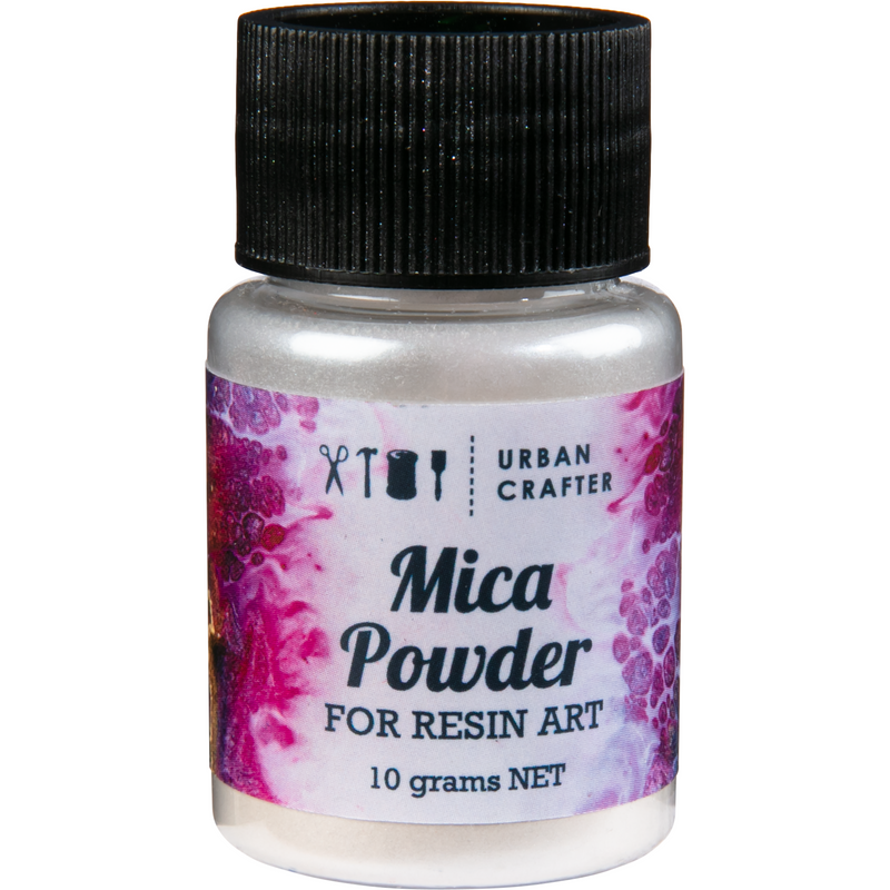 Black Urban Crafter Resin Mica Powder-Flash Silver 10g Resin Craft