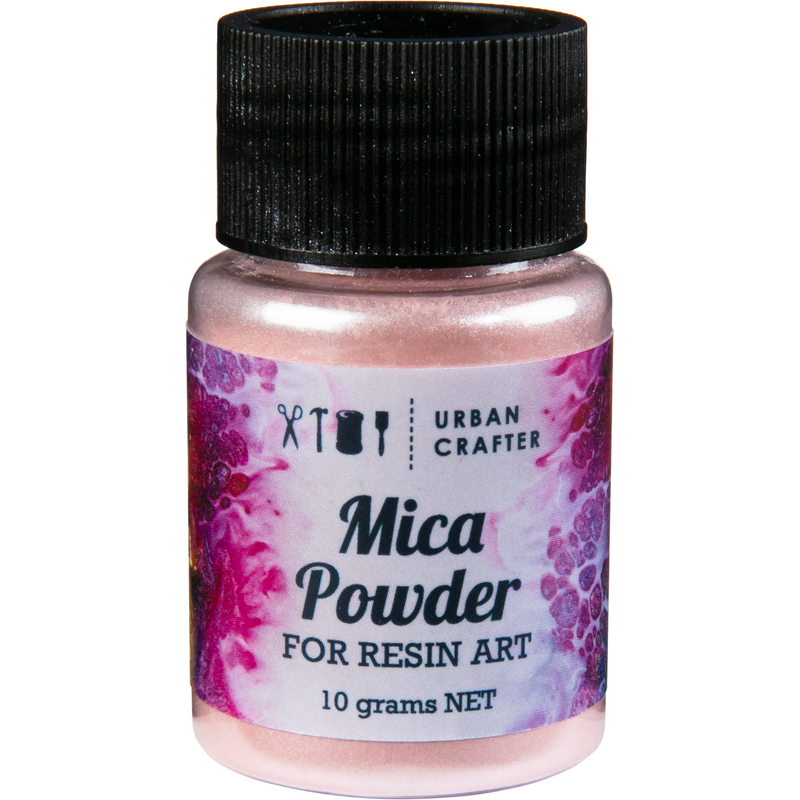 Gray Urban Crafter Resin Mica Powder-Pink 10g Resin Dyes Pigments and Colours