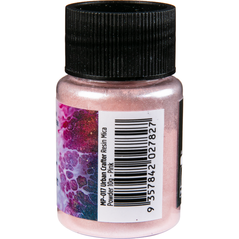 Black Urban Crafter Resin Mica Powder-Pink 10g Resin Dyes Pigments and Colours