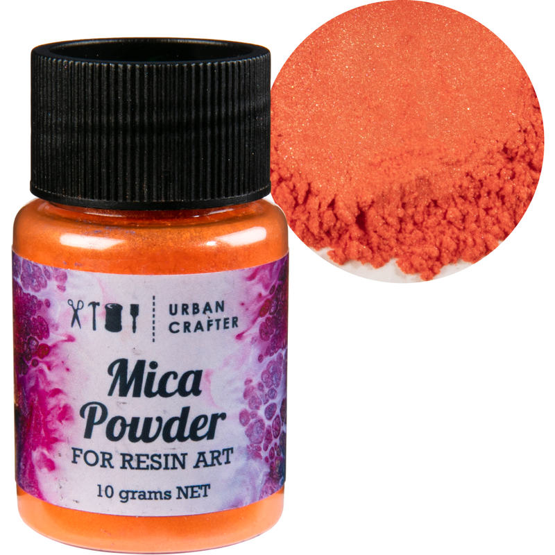 Black Urban Crafter Resin Mica Powder-Saffron 10g Resin Craft