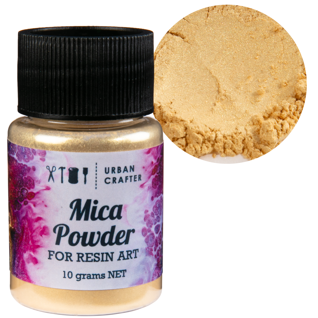 Black Urban Crafter Resin Mica Powder-Sunset Gold 10g Resin Craft