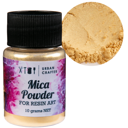Black Urban Crafter Resin Mica Powder-Sunset Gold 10g Resin Craft