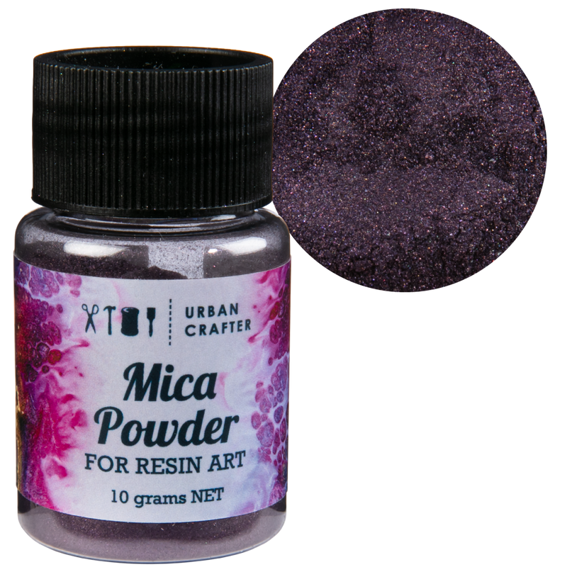 Gray Urban Crafter Resin Mica Powder-Voodoo Violet 10g Resin Craft