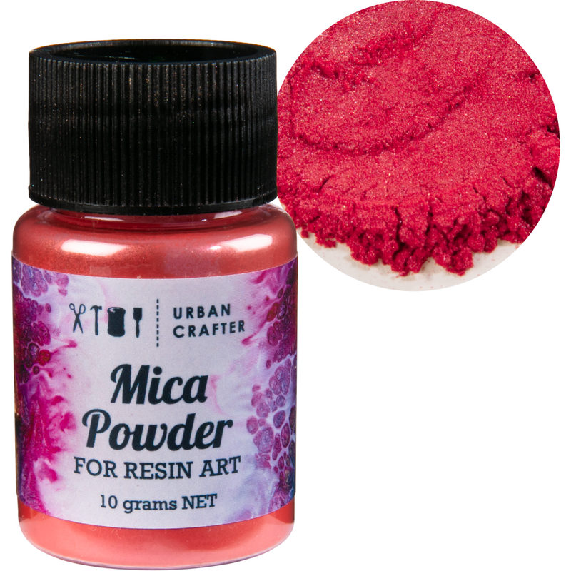 Black Urban Crafter Resin Mica Powder-Wild Watermelon 10g Resin Craft