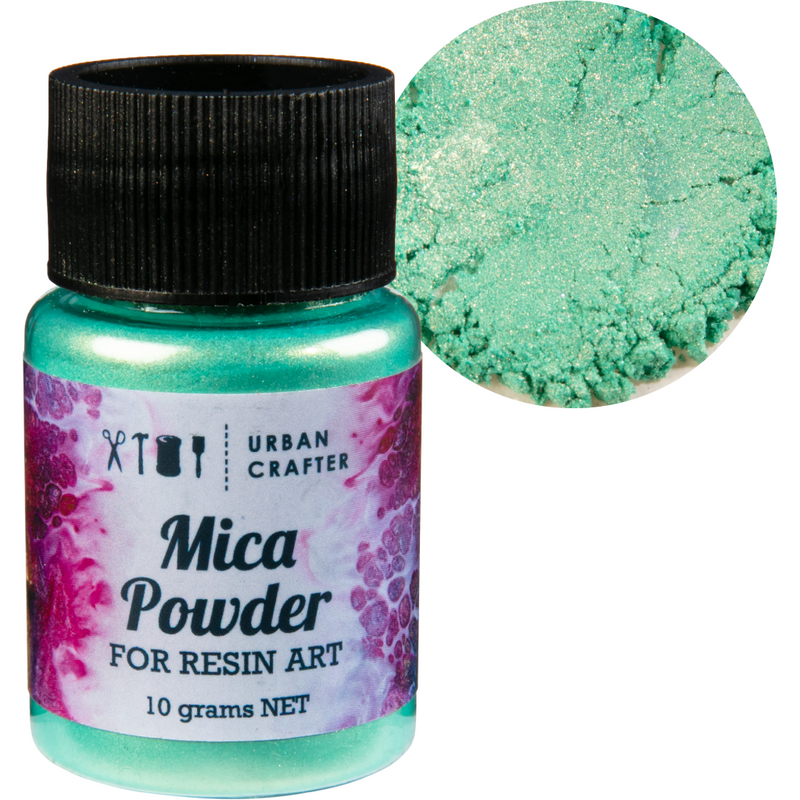 Dark Sea Green Urban Crafter Resin Mica Powder-Seafoam Green 10g Resin Dyes Pigments and Colours