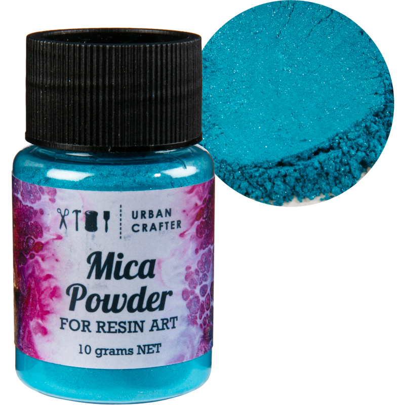 Gray Urban Crafter Resin Mica Powder-Peacock Green 10g Resin Craft